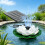 Decorative Sun Energy Water Display For Small Pools-White 3