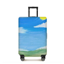 Durable Anti‑Scratch Luggage Cover for Checked Suitcase with Full Coverage Protection and Zipper Closure (Medium)
