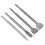4Pcs Round Shank Chisel Bit Kit 40CR for Concrete 16