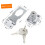 Heavy Duty Keyed Hasp Lock for Cabinets Doors and Boxes Durable Stainless Steel Security Latch 5