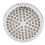 6in Round High-Pressure ABS Shower Head Chrome 1