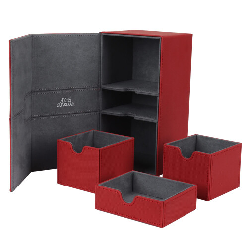 Deck Box for MTG Commander Red with Secure Magnetic Closure and Scratch‑Resistant Surface