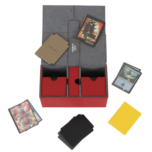 Deck Box for MTG Commander Red with Secure Magnetic Closure and Scratch‑Resistant Surface 2