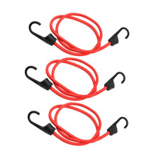 3Pcs Heavy Duty Bungee Cord with Hooks for Luggage and Bike, Tension Elastic Cargo Strap