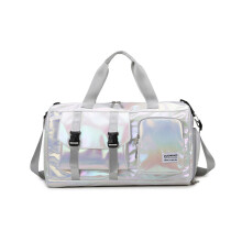 Gym Duffle Bag with Dry Wet Separation, Large Capacity Travel Duffel Bag for Women and Men, Beige