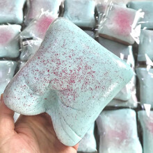Light Blue Toast Squishy Toy, Super Soft Slow Rising Bread for Stress Relief and Sensory Play