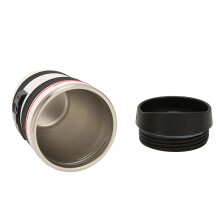 Camera Lens Coffee Mug White 7.8oz Stainless Steel