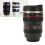 Camera Lens Mug, Black, Stainless Steel, 7.8oz 13