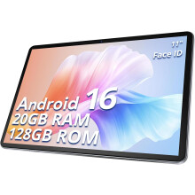 SVITOO Android 16 Tablet 11 Inch 20GB RAM 128GB ROM 90Hz IPS Display Octa Core 8800mAh 5G WiFi GPS Dual Camera Widevine L1 Case Included