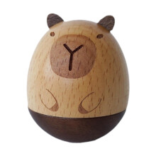 Wooden Capybara Wobble Desk Toy with Interactive Motion, Cute Desktop Decor and GiftReady Design