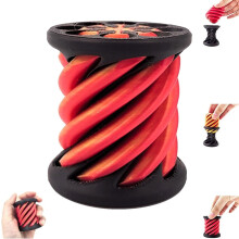 3D Printed Spiral Cone Fidget Toy with Optical Illusion Design, Stress Relief and STEM Desk Display
