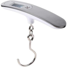 50Kg Digital Luggage Scale with LCD Display and Precision Sensor Accuracy, Travel Hanging Weight Scale for Suitcases