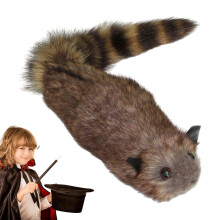Realistic Raccoon Puppet with Spring Trick, Funny Magic Toy for Performers and Kids Stage Shows