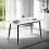 Seconique Fenton Dining Table - White Marble Stone Effect 1