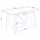 Seconique Fenton Dining Table - White Marble Stone Effect 7