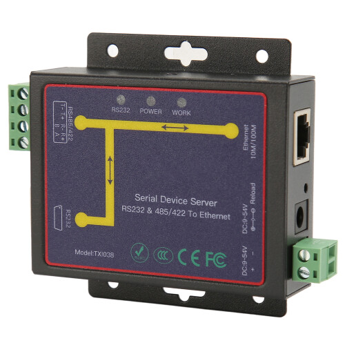 RS232 RS485 RS422 Serial to Ethernet 10/100 Iron