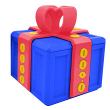 3D Prank Gift Box with Twist Screws, Funny Red Novelty Storage Box for Friends and Colleagues