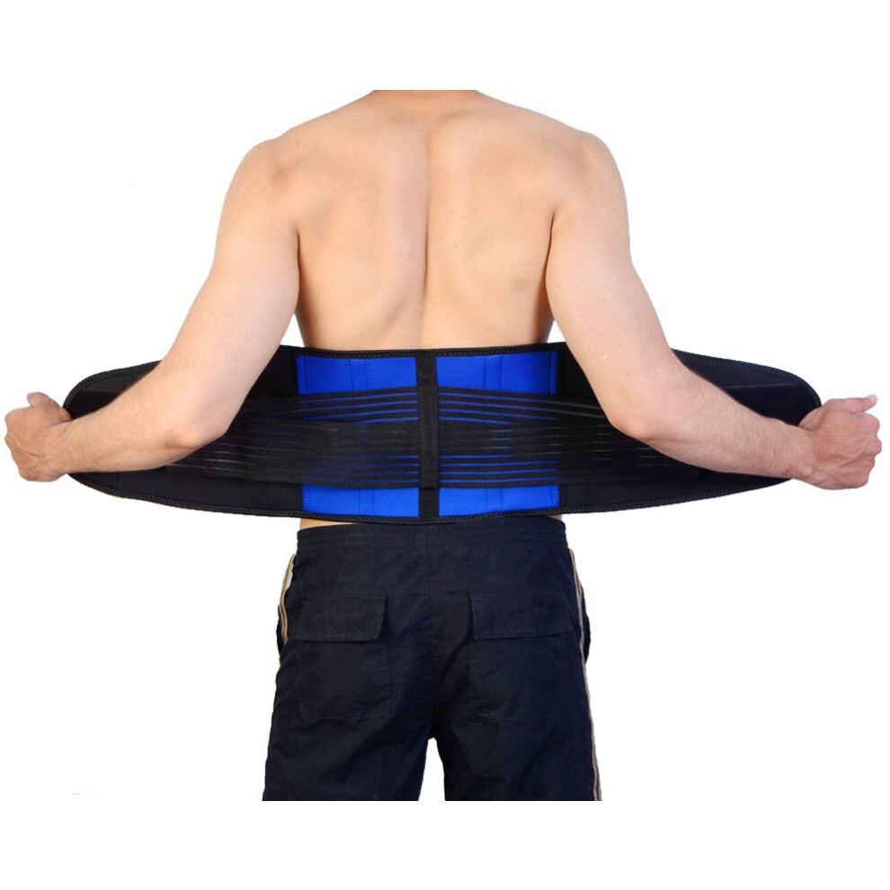 Adjustable Double Pull Neoprene Lumbar Support Belt for Pain Relief and Lifting  XL XXL Back Brace