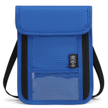 RFID Blocking Neck Wallet Travel Passport Holder with Hidden Pouch and Multi Pocket Design