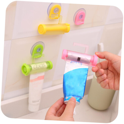 Toothpaste Squeezer Roller Hanger Wall Mounted Organizer Easy Hanging SpaceSaving Design 1