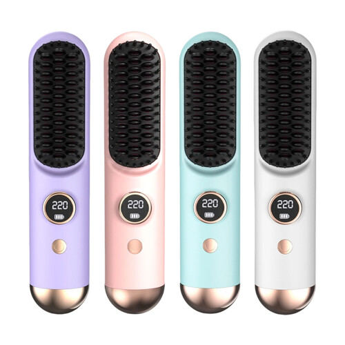 Haarstyling-Bürste für flaches Gesicht, kabellose-Blau 2