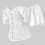 Women's Victorian Tie Up Off Shoulder Overbust Corset-White M 4