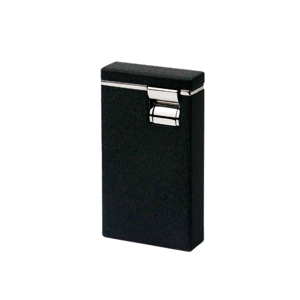 Blue Dual Jet Flame Cigar Lighter, Windproof Refillable Butane Torch With Adjustable Flame And Metal Body, Ideal For Bbq Camping And Mens Gift
