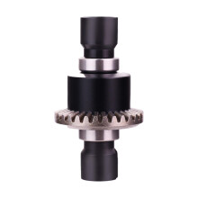 1/16 RC Car Steel Differential Gear Upgrade for H16207 H16 Series, Prelubricated Aluminum Housing