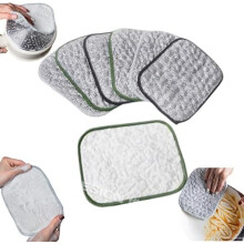 Non Scratch Dish Cloths 20pcs DualSided Microfiber Cleaning Cloths for Kitchen Cookware and Dishes