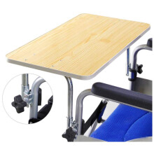 Wood Wheelchair Lap Tray Table, Universal Fit for Eating and Reading, Smooth Easy‑Clean Surface