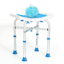 Heavy Duty Shower Chair 500lb Capacity for Elderly, Adjustable Bath Seat with NonSlip Feet, Tool Assembly
