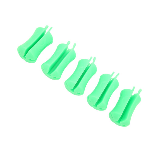 5PCS Silicone Rod Fixed Ball Fastener Green