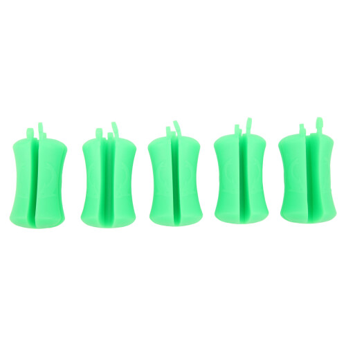 5PCS Silicone Rod Fixed Ball Fastener Green 1