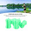 5PCS Silicone Rod Fixed Ball Fastener Green 5