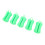5PCS Silicone Rod Fixed Ball Fastener Green 7