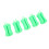 5PCS Silicone Rod Fixed Ball Fastener Green 9