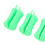 5PCS Silicone Rod Fixed Ball Fastener Green 10