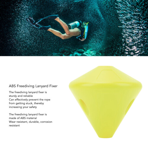 Freediving Lanyard Fixer, 56g Fluorescent Yellow 2