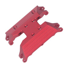 RC Car Gearbox Plate Aluminum Skid Plate for Axial 1/18 UTB18 Capra Red Rustproof Lightweight Upgrade