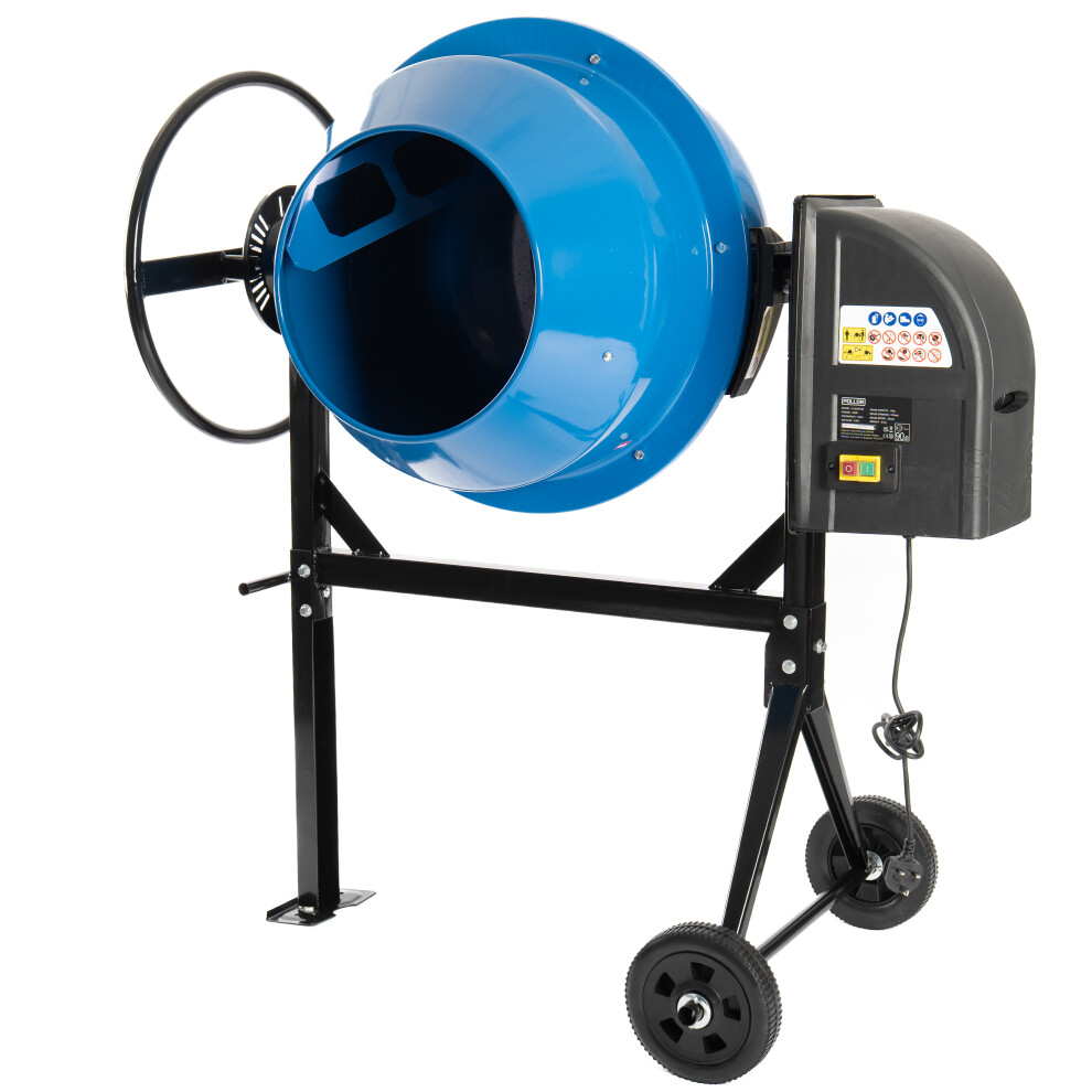 Electric Cement Mixer 140L Litres 550W Concrete Mortar Mixer Portable 230V 5061024602828