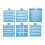 Professional Memo Pad Stencil Template Systems For Sticky-Blue 1
