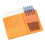 10Pieces High Capacity Pen Holders Pouches Pen-Orange 1