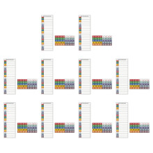 10Pcs Professional Electrical Equipment Marking Label Color
