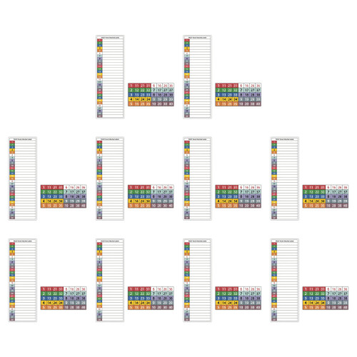 10Pcs Professional Electrical Equipment Marking Label Color