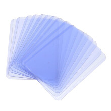 50 Pack Clear PVC Card Sleeves, Scratch‑Resistant Trading Card Protectors for Board Games