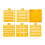 Multifunctional Stencil Organizers Sticky Note Stencil-Yellow 1
