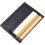 Card Wallet Name Card Case PU Spacious Interior Organizes-Black 6