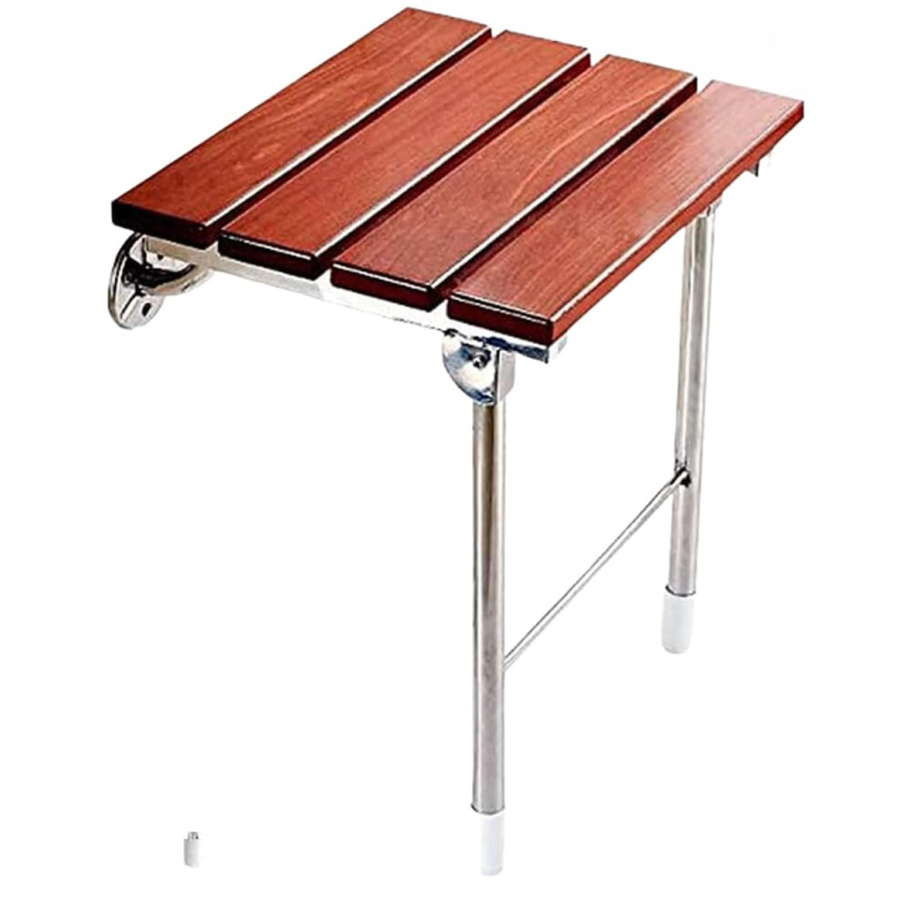 Wall Mounted Shower Seat for Elderly, Folding SpaceSaving Bench with Ergonomic AntiSlip Design