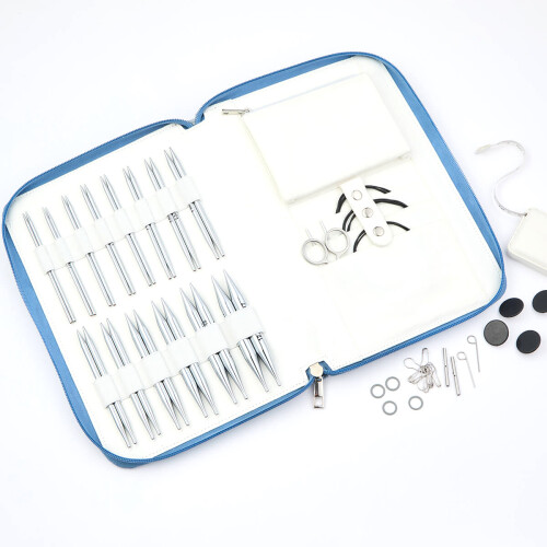 Knitting Pins: Circular: Interchangeable: Normal: Nova Metal: Grande Set
