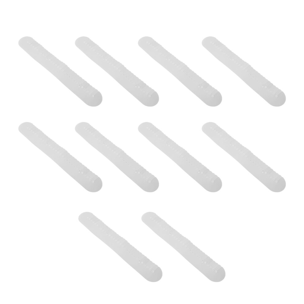 Unisex 10Pcs Pvc Hair Extension Heat Shield, Long Strip